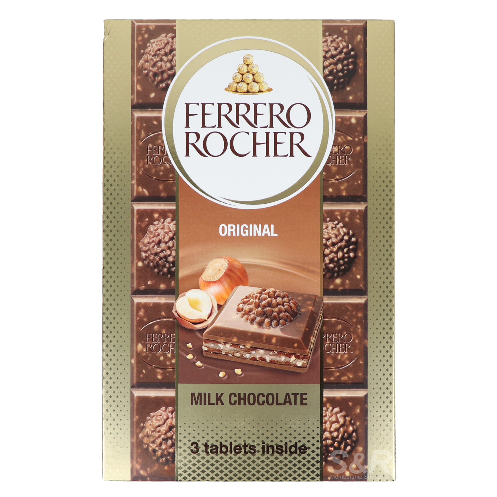 Ferrero Rocher Hazelnut Milk Chocolate 3x90g